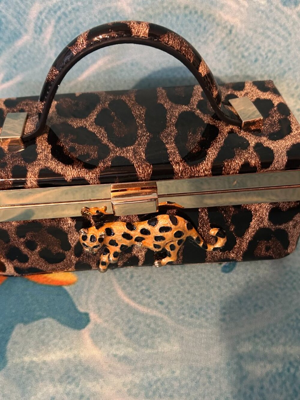 Patten Leather Leopard Crossbody Purse - NWT Small Size